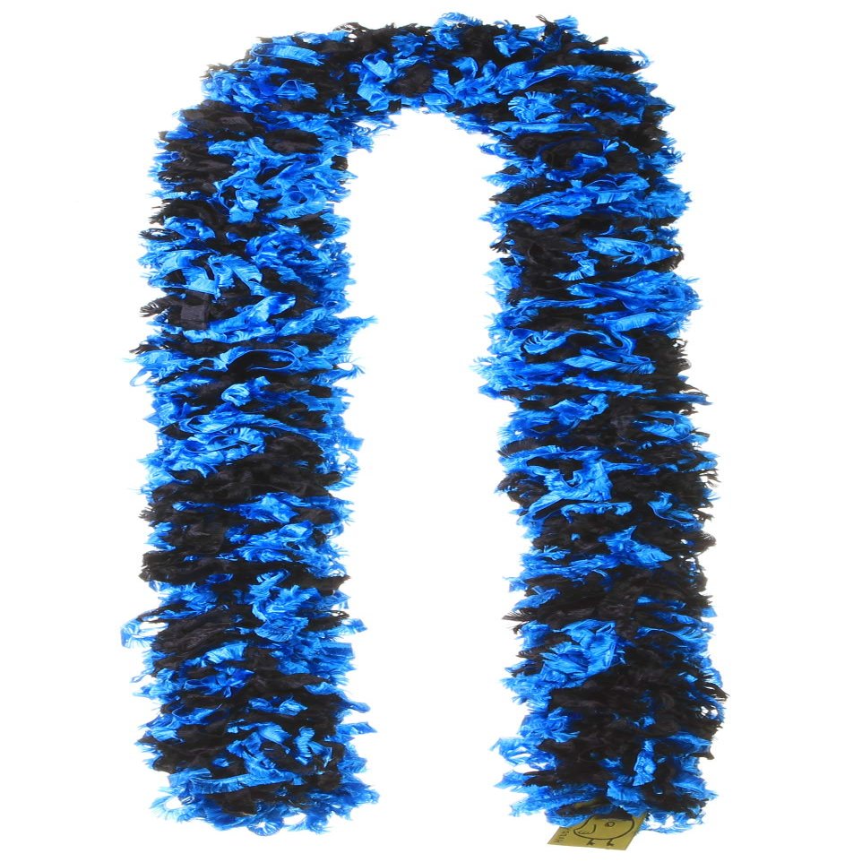 Child Original Featherless Boa - 40 inch (Mavericks Blue and Black)