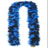 Child Original Featherless Boa - 40 inch (Mavericks Blue and Black) view 1