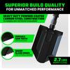 Rhino USA Survival Shovel w/Pick - Heavy Duty Carbon Steel Military Style Entrenching Tool for Off Road, Camping, Gardening, Beach, Digging Dirt, Sand, Mud & Snow. (Recovery Shovel) view 2