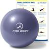 ProBody Pilates Ball 9 Inch - Small Exercise Ball for Stability, Barre, Core, Ab Workouts, Yoga, & Physical Therapy (Indigo) view 1