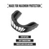 2 Pack Nxtrnd Rush Dual Layer Mouthguard, Custom Fit Sports Mouthpiece for Football, Boxing, MMA, Basketball, Hockey, Lacrosse, Youth & Adult (Black & White Fangs) view 2