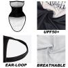 Obacle Bandana Face Mask with Ear Loops Neck Gaiter Face Mask Scarf Face Cover for Men Women (Skull White Face Teeth Black Nose) view 4