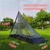 4 Person Teepee Hot Tent with Half Mesh and Fire Retardant Stove Jack Lightweight 6.8lb Height 7.2FT Teepee Tent Outdoor Camping Pyramid Tipi Tent (Brown Green) view 3