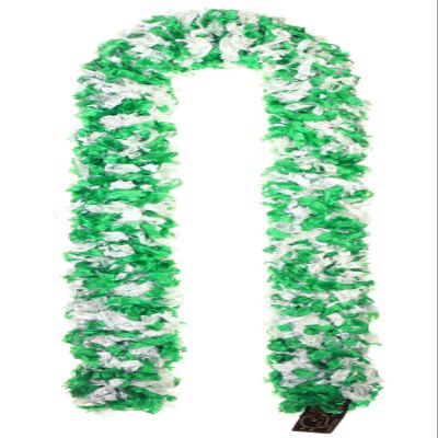 Child Original Featherless Boa - 40 inch (Paddy Green and White)