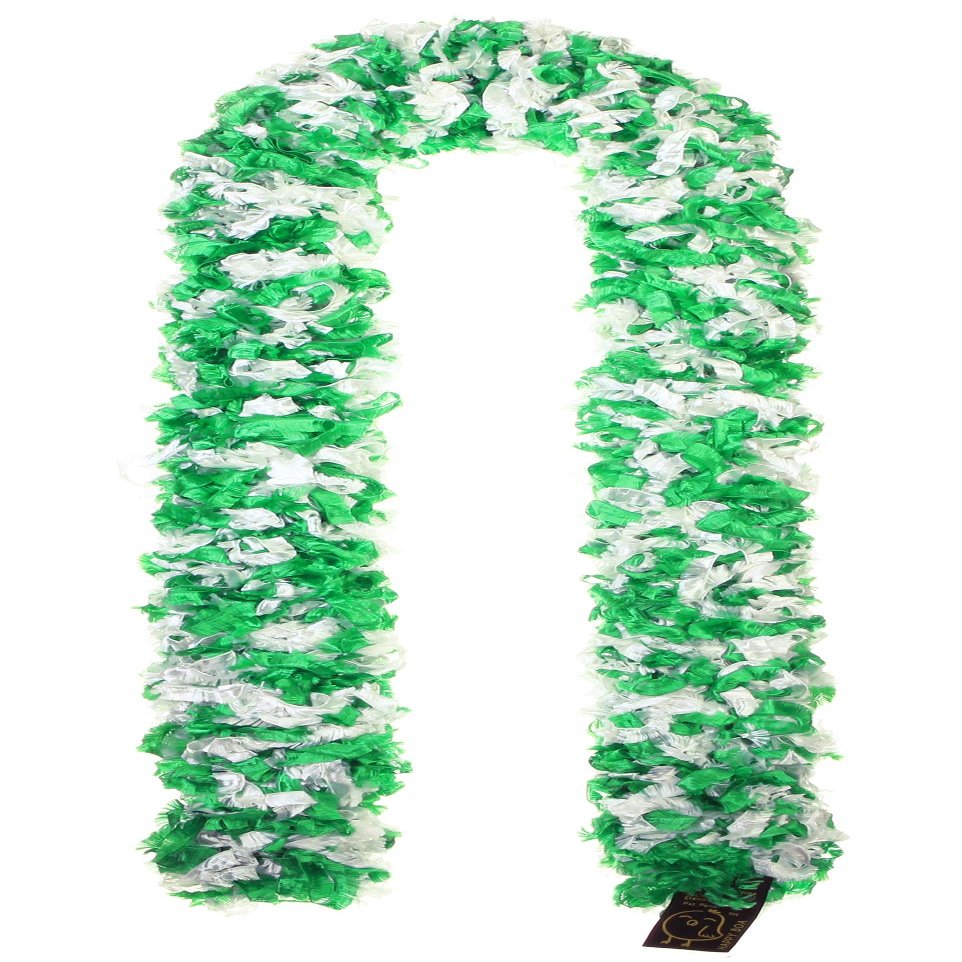 Child Original Featherless Boa - 40 inch (Paddy Green and White)