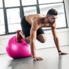 STOROMO Exercise Ball,Yoga Ball(with Exercise Tutorial)Extra Thick Non-Slip,Holds 2500 lbs, Workout Ball for Pregnancy Birthing and Balance Stability (Pink, 95cm/37.4in) view 3