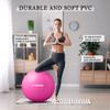 STOROMO Exercise Ball,Yoga Ball(with Exercise Tutorial)Extra Thick Non-Slip,Holds 2500 lbs, Workout Ball for Pregnancy Birthing and Balance Stability (Pink, 95cm/37.4in) view 4