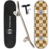 WHOME Skateboards for Adults/Kids Teens/Girl Beginner/Boy - 31"x8" Pro Standard Skateboard Complete 8-ply Alpine Maple Deck ABEC-9 Bearings with T-Tool view 1