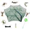 1/2 Pcs Fishing Bait Trap Foldable Crab Crayfish Fish Minnow Crawdad Shrimp Net Cast Portable view 1