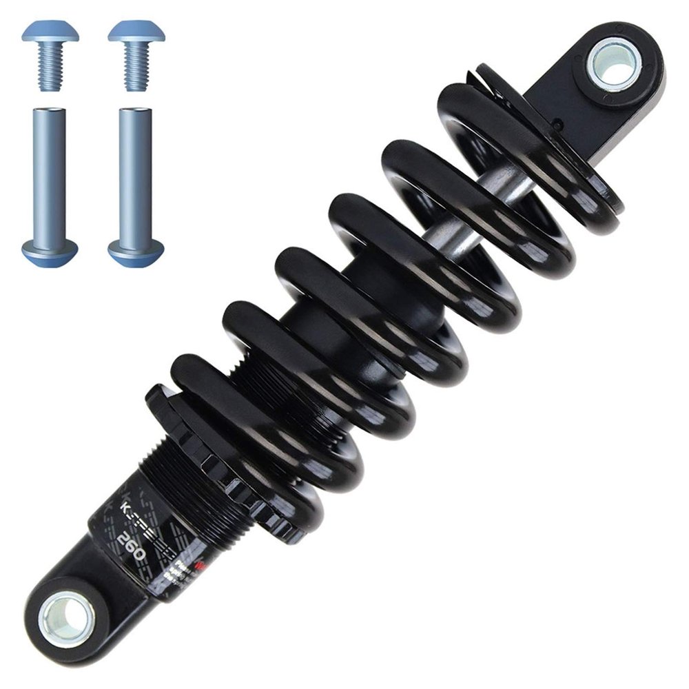 LvTu Mountain Bike Shock Absorber 125mm(5") 150mm(6"), Rear Shock Spring 165mm(6.5") 190mm(7.5") with Bushing (Color : 190mm, Size : 850 Lbs)