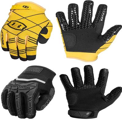 Seibertron B-A-R Gloves Yellow Youth S and S.P.B.G Gloves Black Youth S