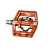 Funn Mamba S MTB Clipless Pedals, Single Sided Clip Mountain Bike Pedals, Compatible with SPD Cleats, 9/16-Inch CrMo Axle Bicycle Pedals for MTB/BMX/Gravel Cycling (Orange) view 1