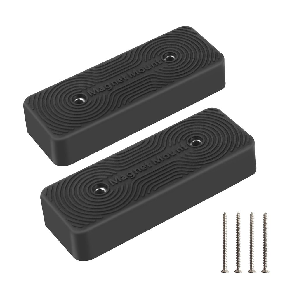 Brinyte GM01 2-Pack Magnetic Gun Mount, 30lbs Rating Gun Magnet for Car, Vehicle, Desk, Magnet Rubber Coated Gun Holder for Handgun, Shotgun, Pistol, Rifles