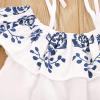 Toddler Kids Baby Girl Summer Short Sets Shirts Top Short Jeans Pants Fashion Clothes (Boho Crop Shirt+Denim Shorts Set,2-3T) view 4