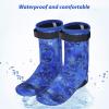 3mm Neoprene Wetsuit Socks Thermal Anti-slip Scuba Diving Socks Fins Socks Water Dive Snorkeling Socks for Men Women Swimming Sailing Kayaking Surfing Water Sports Socks Booties (Blue Camouflage, XL) view 2