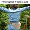 Bag for Women - Lightweight Adjustable Fanny Pack with Zipper Closure Perfect for Outdoor Activities Travel and Daily Use Beige view 2