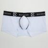 IYUNYI Men's Penis Pouch Front Removable Underpants Padded Boxer (White, x_l) view 4