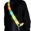 OLIKER LED Reflective Running Gear High Visibility LED Flashing Sash Outdoor Running Cycling Hiking Jogging Rechargeable Illuminating Gear for Men and Women Night Safety Walking (Green) view 1