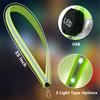 OLIKER LED Reflective Running Gear High Visibility LED Flashing Sash Outdoor Running Cycling Hiking Jogging Rechargeable Illuminating Gear for Men and Women Night Safety Walking (Green) view 3