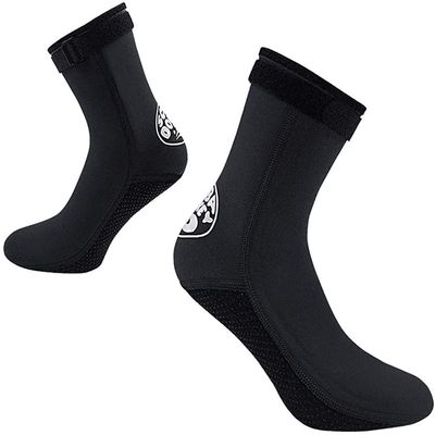GREUS 3mm Neoprene Wetsuit Socks Thermal Anti-slip Scuba Diving Socks Fins Socks Water Dive Snorkeling Socks for Men Women Swimming Sailing Kayaking Surfing Water Sports Socks Booties (Black, XL)