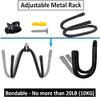 Pmsanzay Surfboard Wall Mount Rack, for Ski and Snowboard Storage Rack, Wakeboard Wall Rack Display Mount, Skateboard Wall Hangers Holder - No More Than 20LB (10KG) - W/Hardware - Black view 2