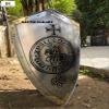 Medieval Knight Crusader Armor Shield with Brass Finished Reenactment view 3