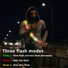 OLIKER LED Night Running Gear High Visibility LED Flashing Sash Outdoor Running Cycling Hiking Jogging Rechargeable Illuminating Gear for Men and Women Night Safety Walking (Orange) view 2