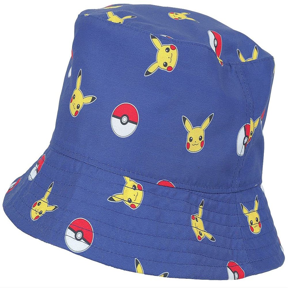 Difuzed POKMON - AOP - Boys Bucket HAT Blue, Blue, One Size