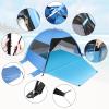 Large 3-4 Person Beach Tent - UPF 50+ Anti-UV, Easy Setup with Extended Floor & Mesh Windows, Portable for Camping Fishing (Blue) view 4