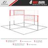 EastPoint Sports 4-Way Volleyball and Badminton Net, Game for Outdoors, Backyard, Beach, Park, East Set Up, White view 2