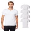 32 Degrees Mens 4 Pack Cool Quick Dry Active Basic Vneck T-Shirt, White, X-Large view 1