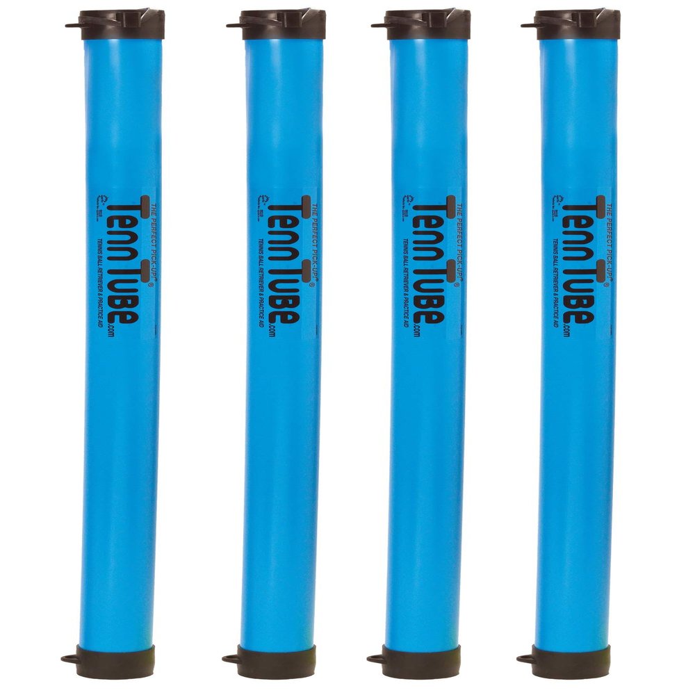 Tourna Tenn Tube Tennis Ball Pickup - 4 Pack, Blue