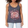 Disney Junior's Princess Mushu Stained Glass Tri-Blend Racerback Layering Tank, Navy Blue Heather, X-Small view 1