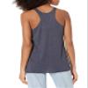 Disney Junior's Princess Mushu Stained Glass Tri-Blend Racerback Layering Tank, Navy Blue Heather, X-Small view 2