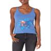 Disney Junior's Princess Oh Mushu Tri-Blend Racerback Layering Tank, Royal Blue Heather, X-Small view 1