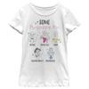 Disney Princess Some Princesses are Girl's Solid Crew Tee White view 1