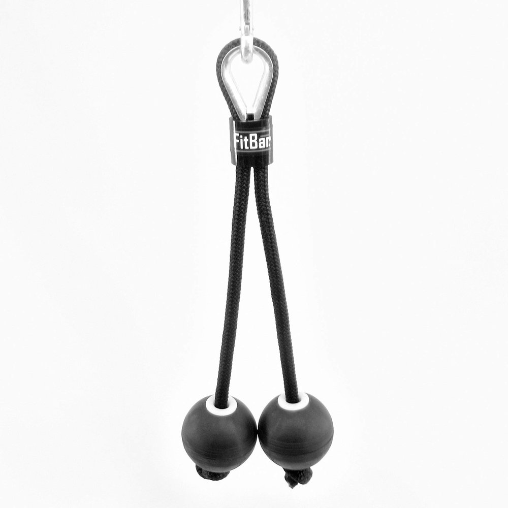 FitBar Triceps Extension Rope, Triceps Rope, Cable Pulley Attachment, Triceps Pressdown Rope, Cable Machine Attachment