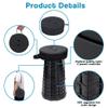 2022 Upgraded Retractable Stool with Cushion, Tested at 550lbs, Telescopic Collapsible Seat, Telescoping Folding Stools for Adults, Sturdy Foldable Chair, Telescope Compact for Camping Hiking view 2
