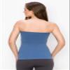 Kurve Medium Length Tube Top with Built-in Shelf Bra, UV Protective Fabric UPF 50+ (Made with Love in The USA), Bijou Blue, X-Large-XX-Large view 2