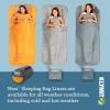 Klymit Nest Sleeping Bag Liner, Warm Weather Sleeping Bag Insert, Gray, XL view 4
