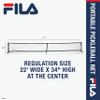 FILA Accessories Pickleball Net - Pickle Ball Game with Net Regulation Size 22 ft - All-Weather Pickle Ball Mesh Net - Includes Carry Bag - Durable, Quick & Easy Setup view 4