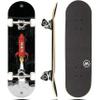 Magneto Rocket Complete Cruiser Skateboard - Trick-Ready Double Kicktail & Starter Deck - ABEC-5 Bearings & 95A Wheels for Youth Board - 7-Ply Board & Heavy-Duty Build - 27.5 x 7.75 in, Rocket view 1