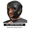 Hayabusa T3 Boxing Headgear Adjustable - Black/Gold, Large view 2