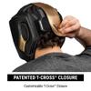 Hayabusa T3 Boxing Headgear Adjustable - Black/Gold, Large view 4