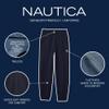 Nautica Girls Sensory-Friendly Soft Fleece Sweatpants, Rose, 4 view 4