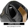 Hayabusa T3 Boxing Headgear Adjustable - Black/Gold, Medium view 3