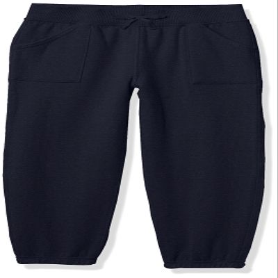 Nautica Girls Sensory-Friendly Soft Fleece Sweatpants, Navy, 5
