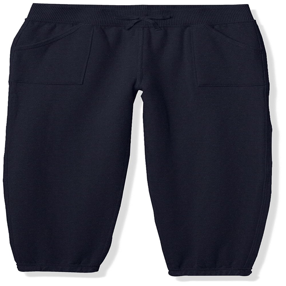 Nautica Girls Sensory-Friendly Soft Fleece Sweatpants, Navy, 5