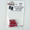 Hareline Double Pupil Lead Eyes (Red W/White & Black, Large) view 1