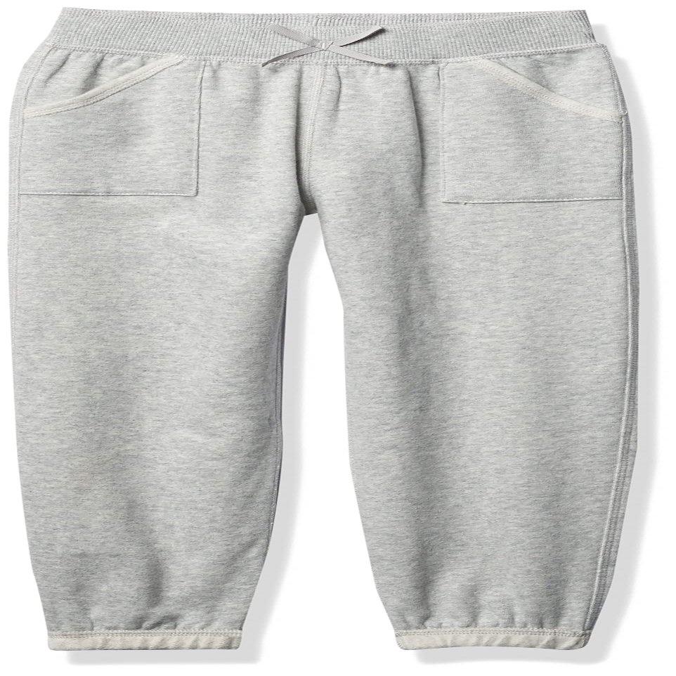 Nautica Girls Sensory-Friendly Soft Fleece Sweatpants, Grey Heather, 6X